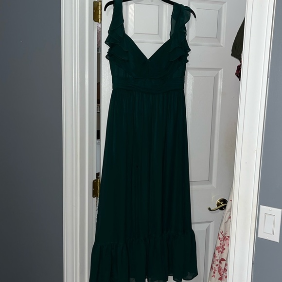Green formal dress birdy grey - Picture 3 of 4
